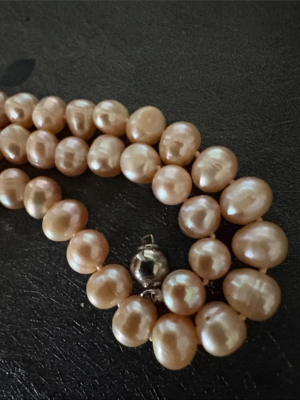 VINTAGE FRESHWATER TINTED PINK PEARL 19
